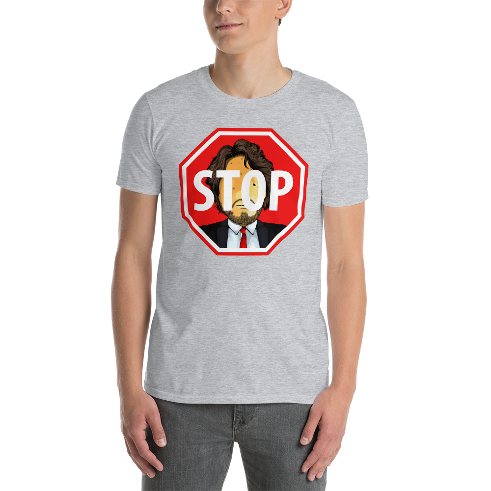 Little Potato Stop Sign - Unisex Basic Softstyle T-Shirt - Gildan 64000